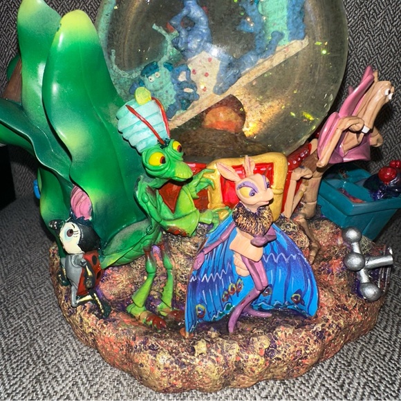 Disney Pixar A Bugs Life Snow Globe Music Box Waterglobe Retired Rare Vintage - Picture 9 of 17